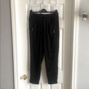 Black Silky Trousers/Joggers
